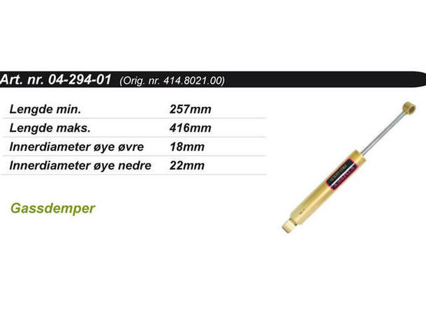 Støtdemper Ski-Doo Bakre Kimpex Gold 414802100 